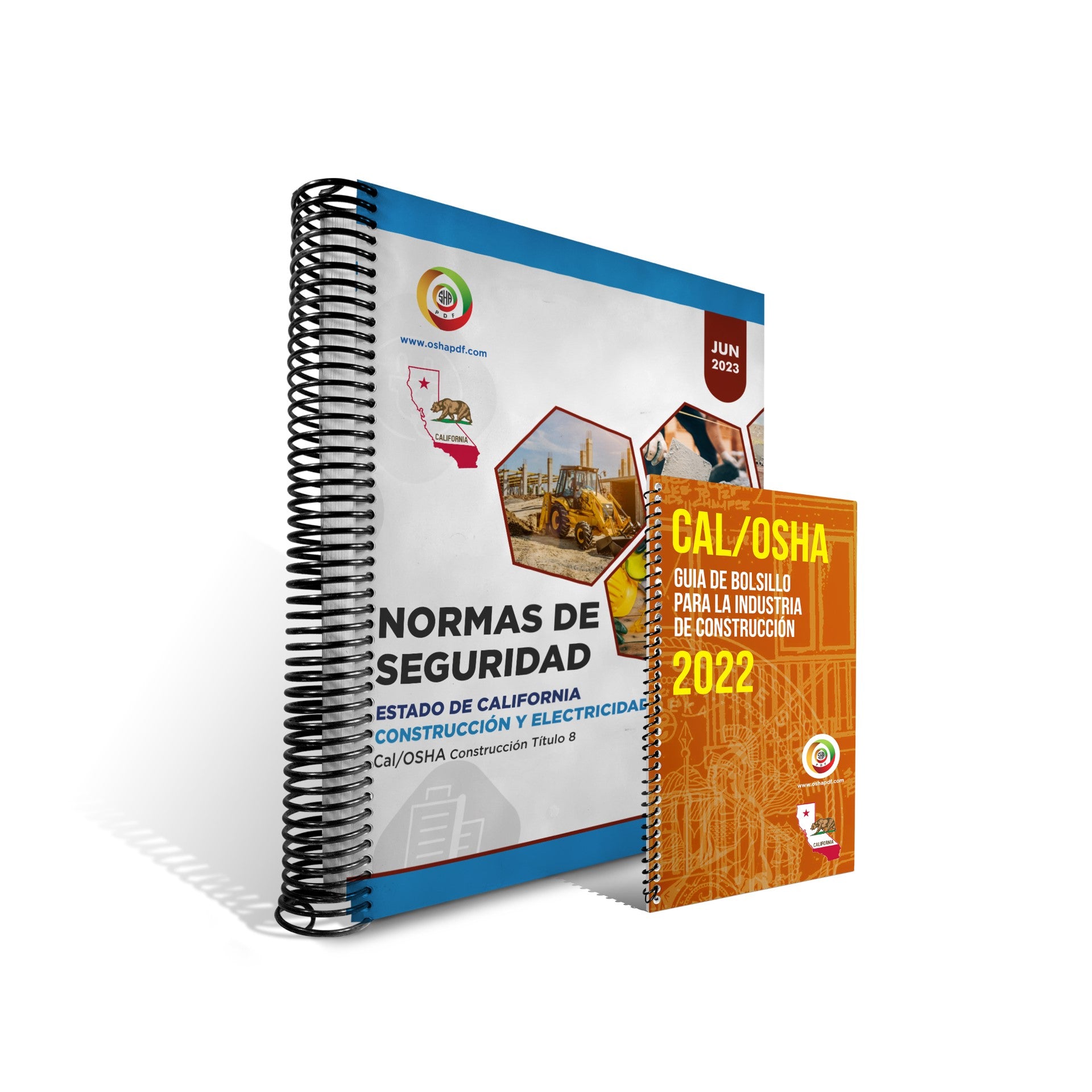Spanish Cal/OSHA Construction Industry June 2023 Book and Pocket Guide Combo