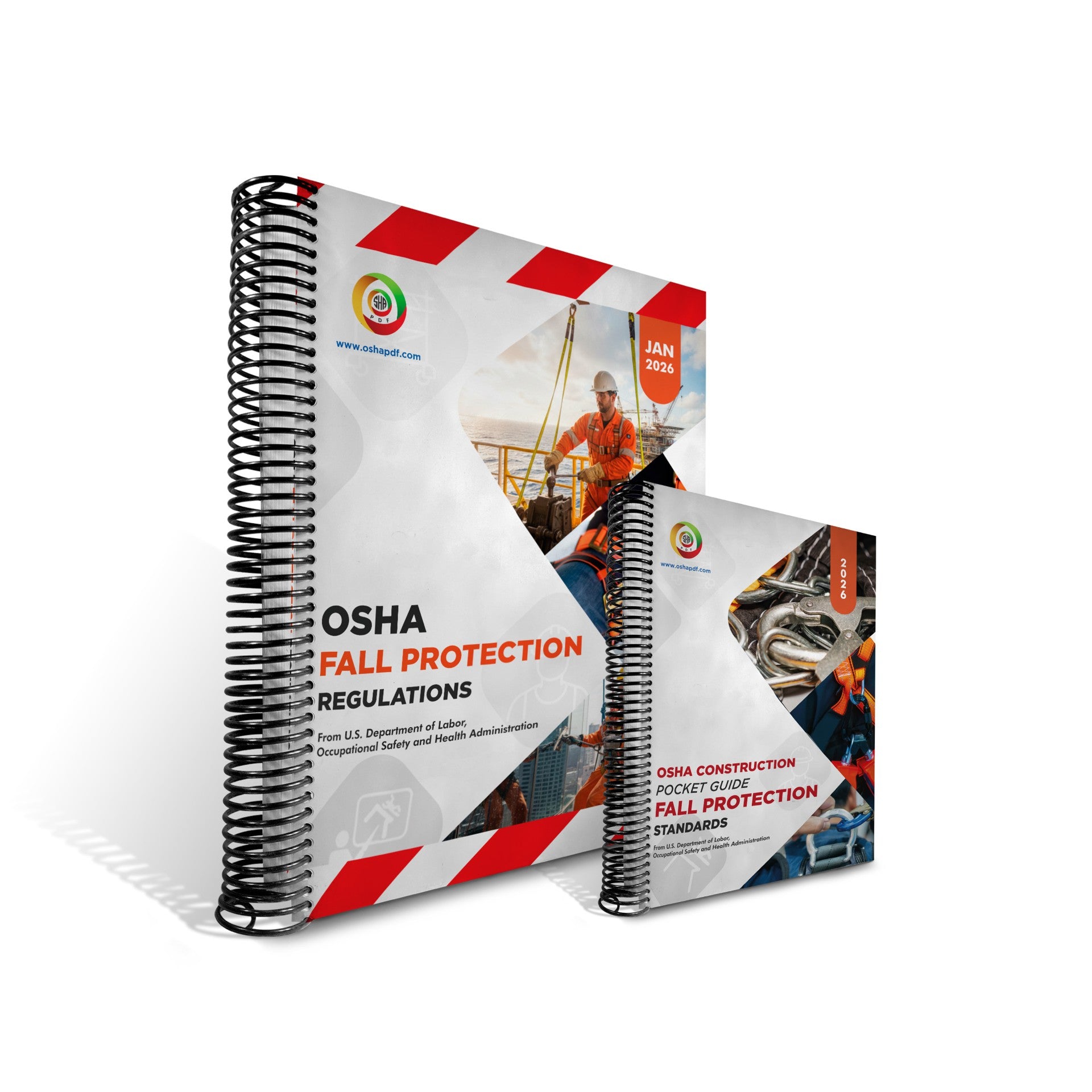 OSHA Fall Protection Regulations 2026 Book and Pocket Guide Combo