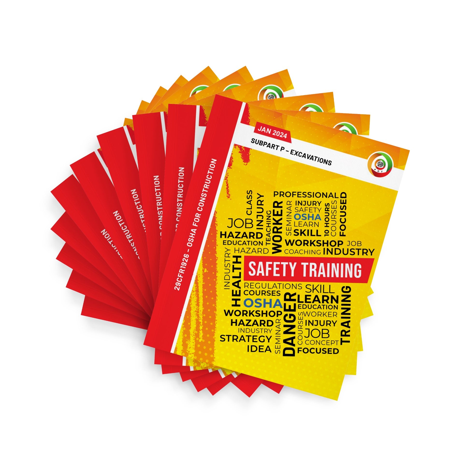 OSHA Subpart P 2024 - Excavations (Pack of 10)