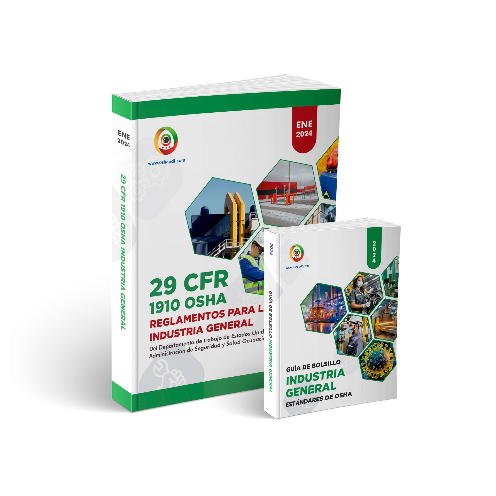 Spanish OSHA 29 CFR 1910 Book & Pocket Guide January 2024