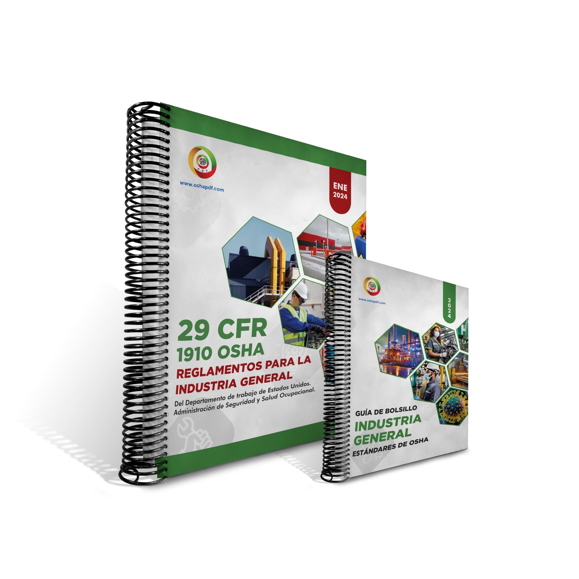 Spanish OSHA 29 CFR 1910 Book & Pocket Guide January 2024 spiral bound